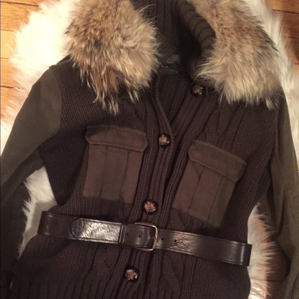 McQueen by Alexander McQueen sweater coat, size M - Picture 2 of 4